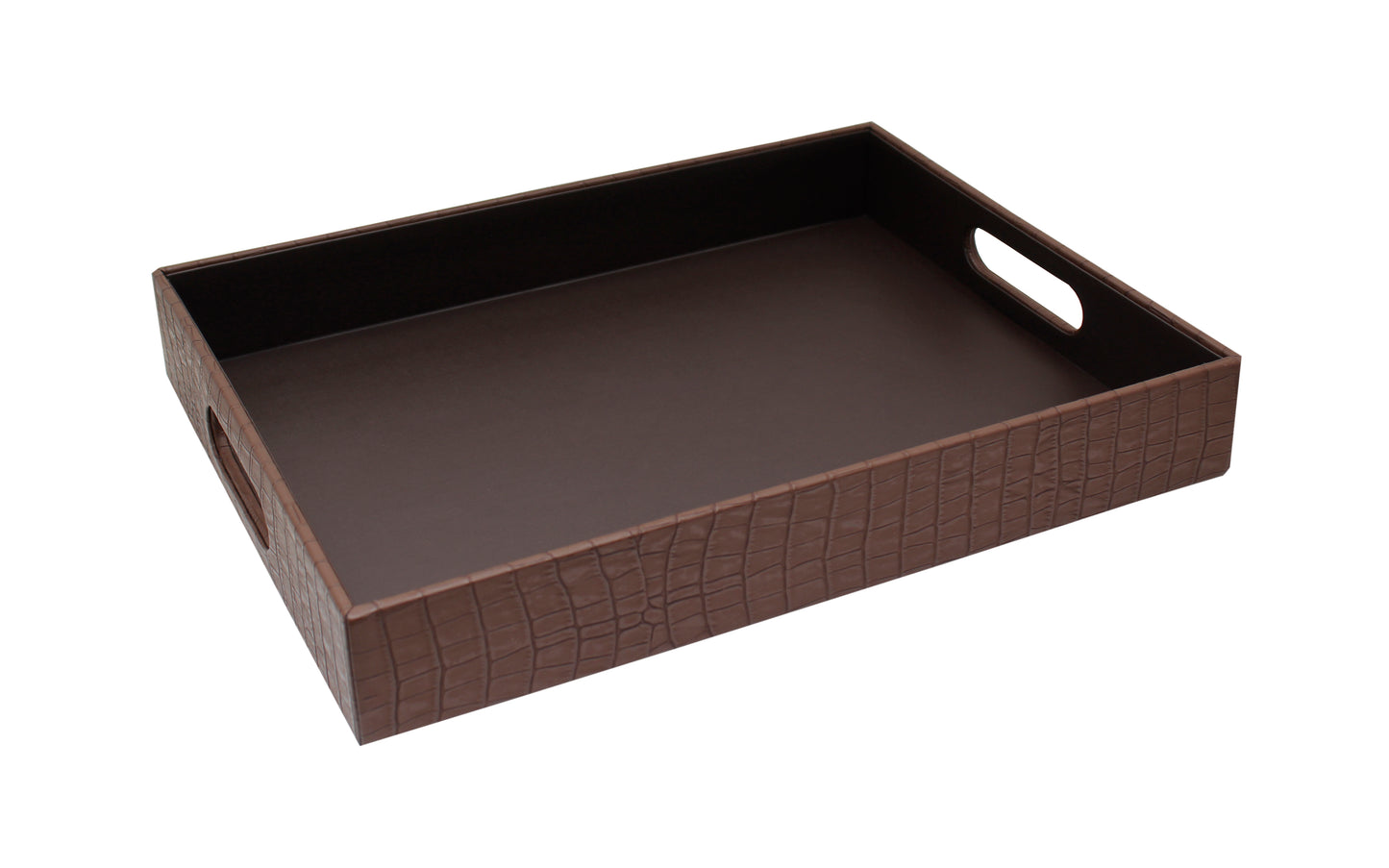 Leather Tray with handle